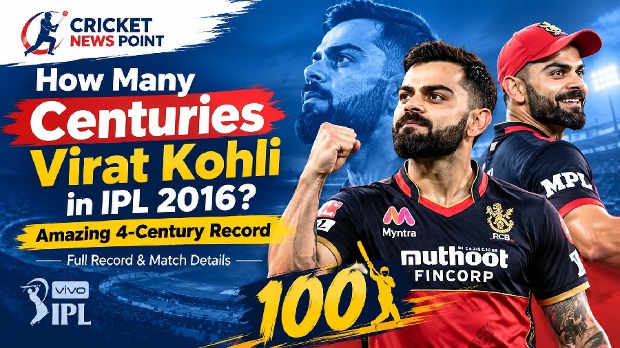 How Many Centuries Virat Kohli IPL 2016?