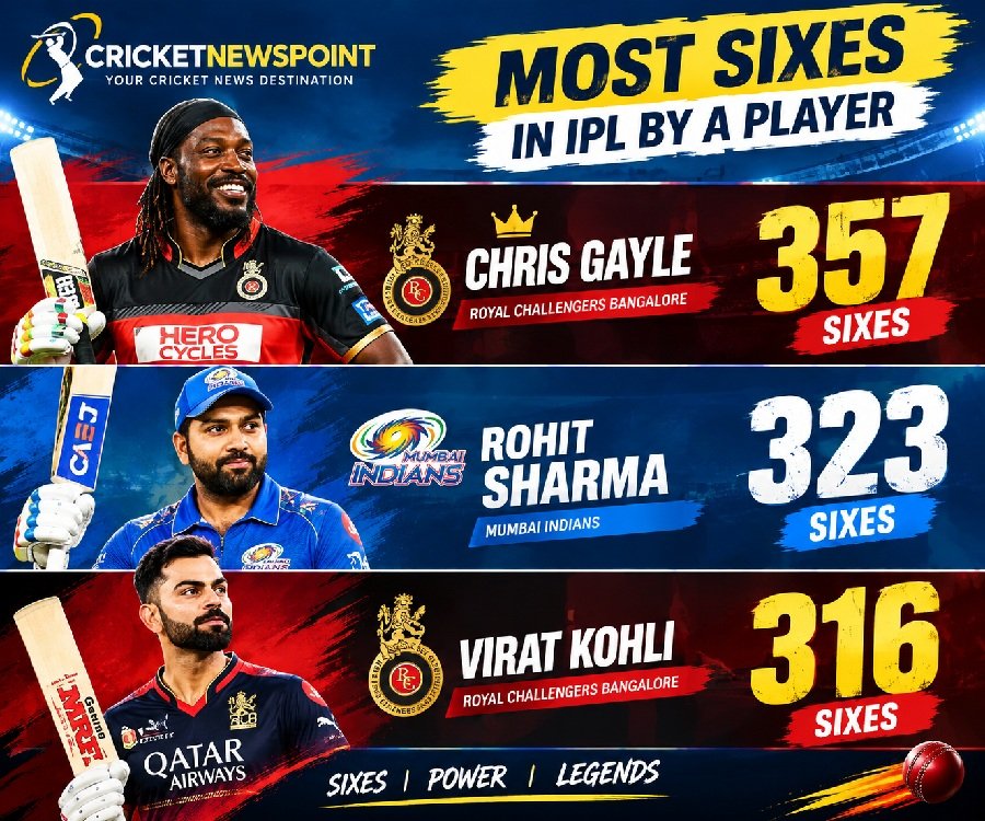 Most Sixes in IPL by a Player