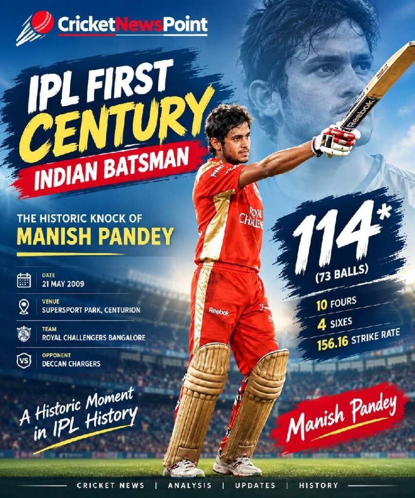 IPL First Century Indian Batsman
