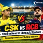CSK vs RCB Head to Head in Chepauk Stadium