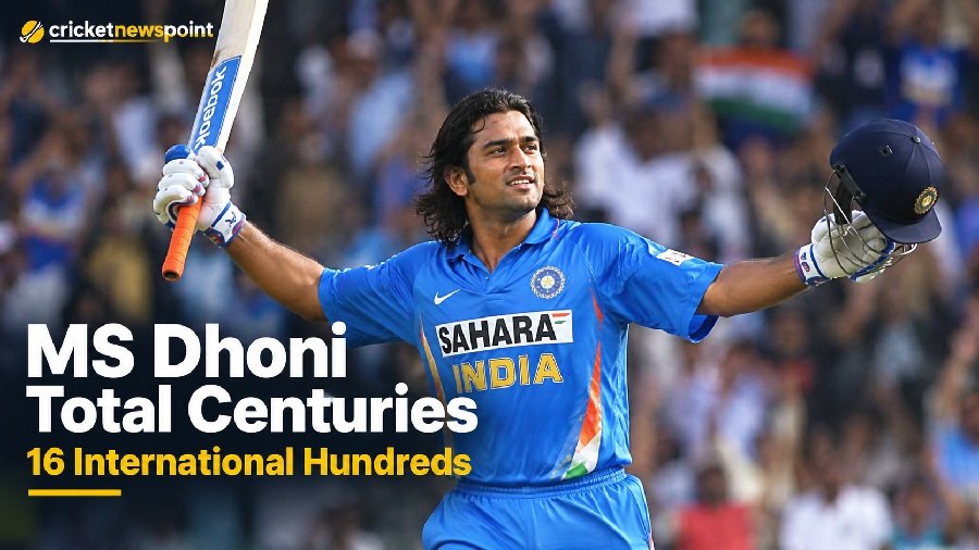 MS Dhoni Total Centuries