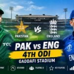 PAK vs ENG 4th ODI Gaddafi Stadium