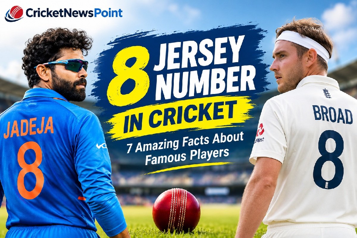 8 Jersey Number in Cricket