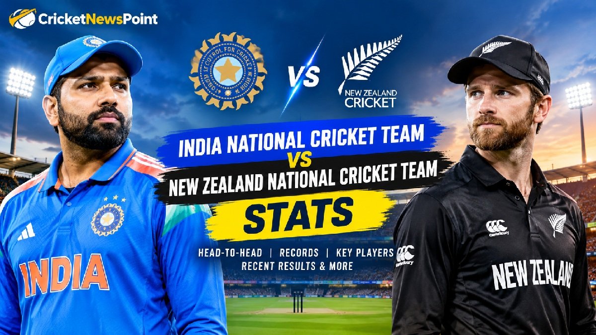 India National Cricket Team vs New Zealand National Cricket Team Stats