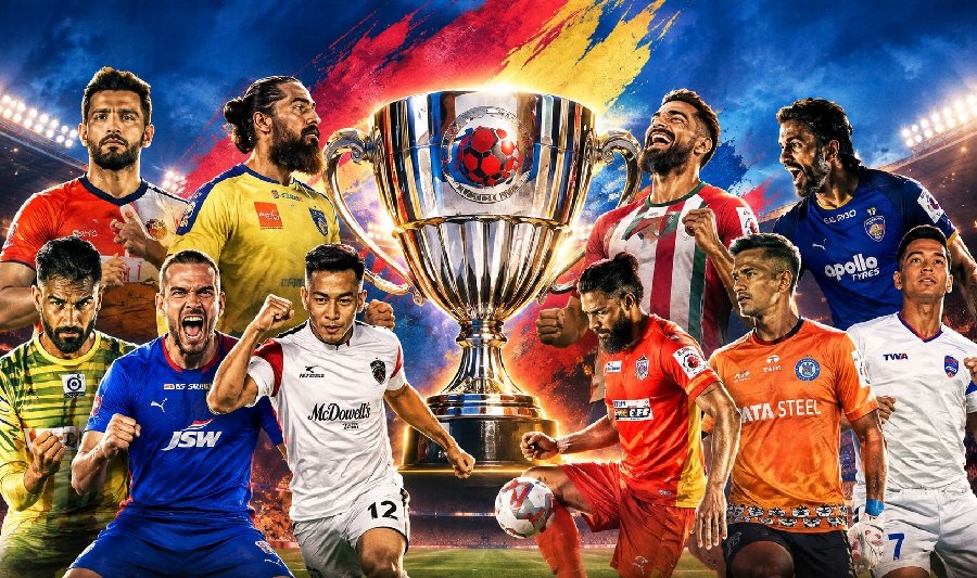 Indian Super League standings latest points table with teams, points, and full league analysis.