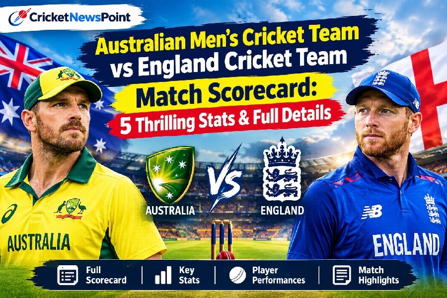 Australian Men’s Cricket Team vs England Cricket Team Match Scorecard