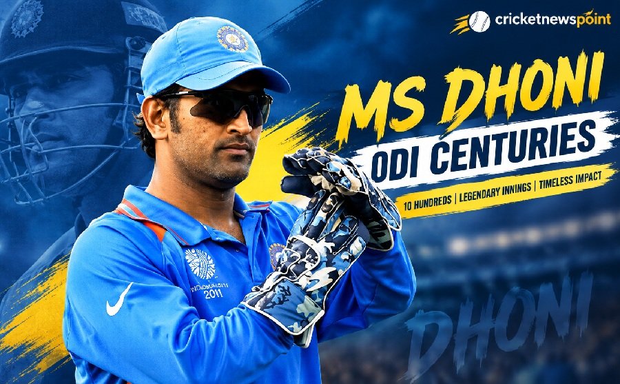 MS Dhoni ODI Centuries